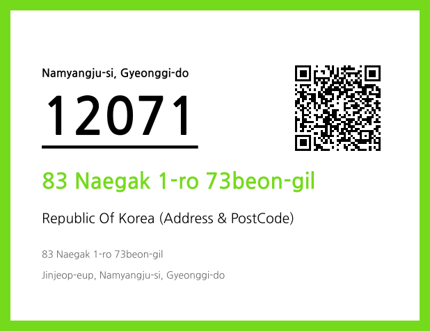 Address and Postal Code QR Code Image (CC BY 4.0)