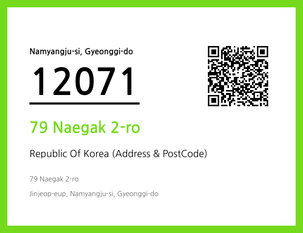 Address and Postal Code QR Code Image (CC BY 4.0)