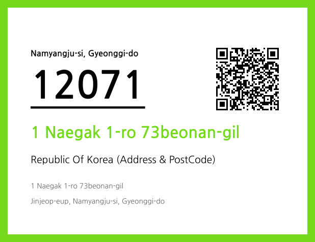 Address and Postal Code QR Code Image (CC BY 4.0)