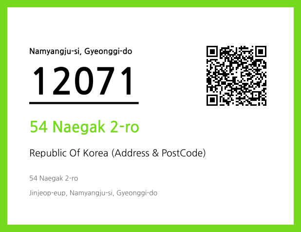 Address and Postal Code QR Code Image (CC BY 4.0)