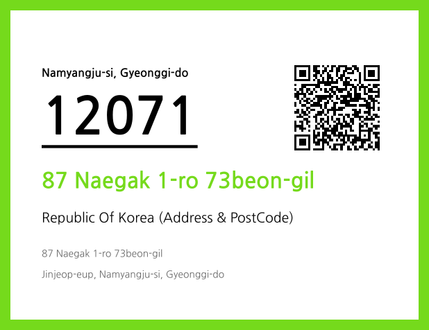 Address and Postal Code QR Code Image (CC BY 4.0)