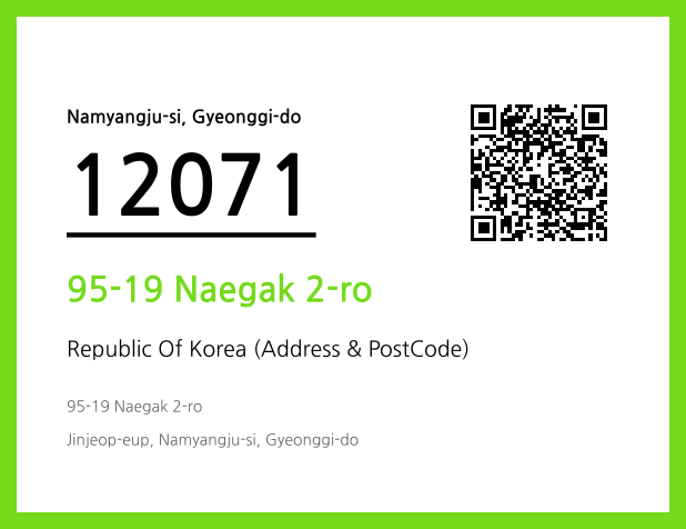 Address and Postal Code QR Code Image (CC BY 4.0)