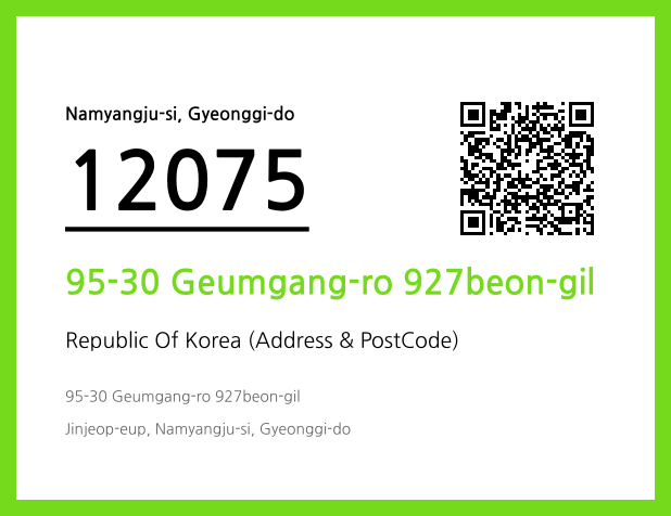 Address and Postal Code QR Code Image (CC BY 4.0)