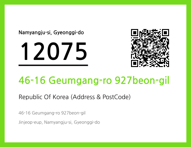 Address and Postal Code QR Code Image (CC BY 4.0)