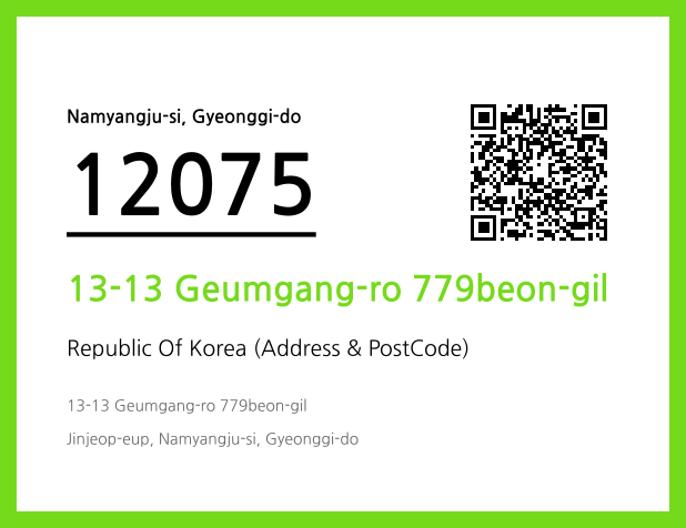 Address and Postal Code QR Code Image (CC BY 4.0)