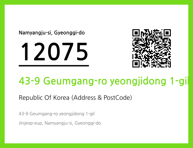 Address and Postal Code QR Code Image (CC BY 4.0)