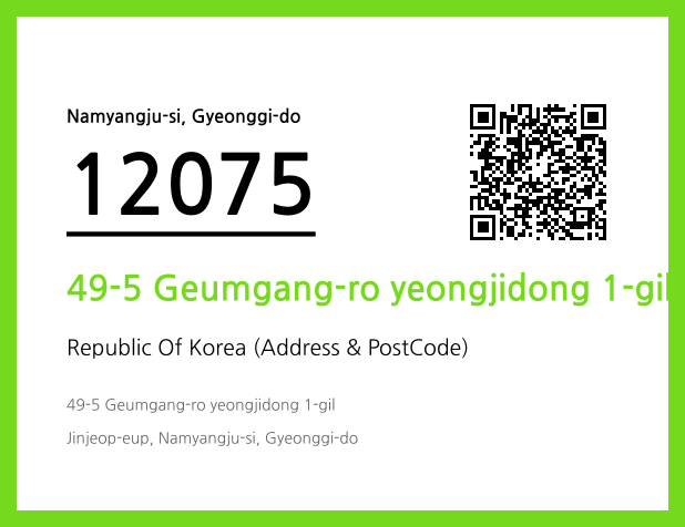 Address and Postal Code QR Code Image (CC BY 4.0)