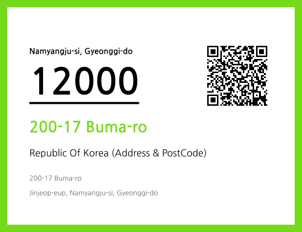 Address and Postal Code QR Code Image (CC BY 4.0)