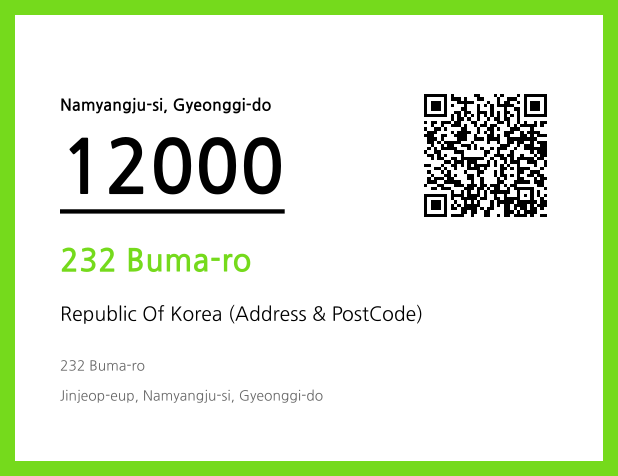 CC BY 4.0 Address and Postal Code QR Code Image (CC BY 4.0)