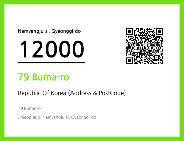 Address and Postal Code QR Code Image (CC BY 4.0)