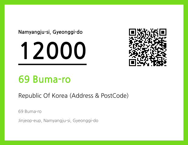 Address and Postal Code QR Code Image (CC BY 4.0)