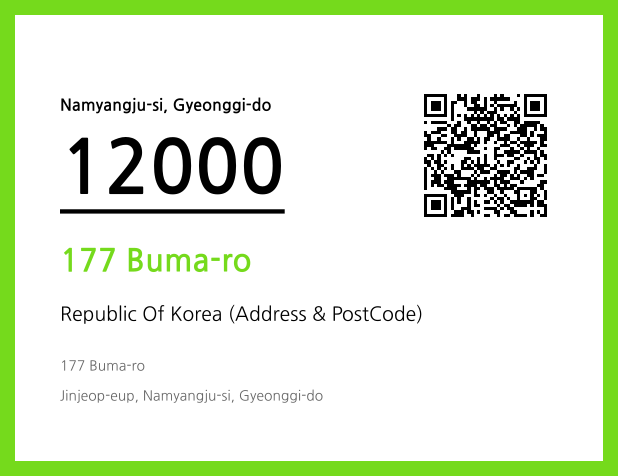 Address and Postal Code QR Code Image (CC BY 4.0)