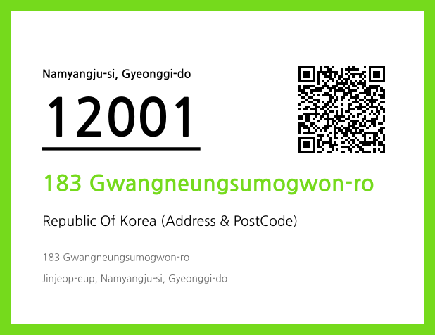 Address and Postal Code QR Code Image (CC BY 4.0)