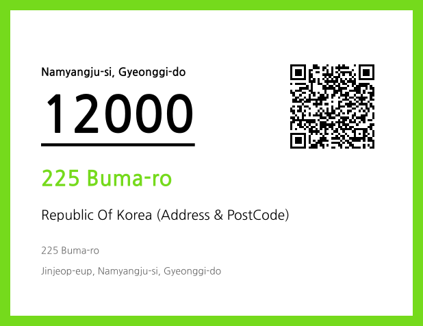 Address and Postal Code QR Code Image (CC BY 4.0)