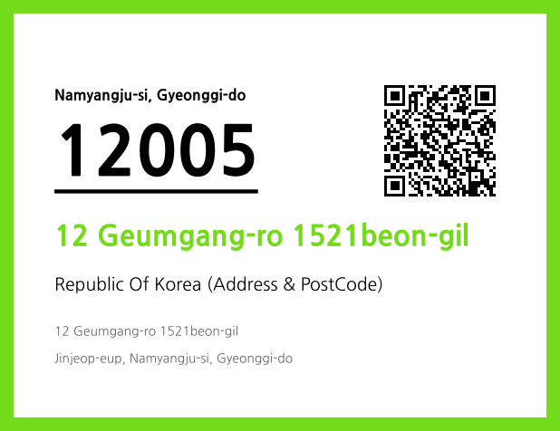 Address and Postal Code QR Code Image (CC BY 4.0)