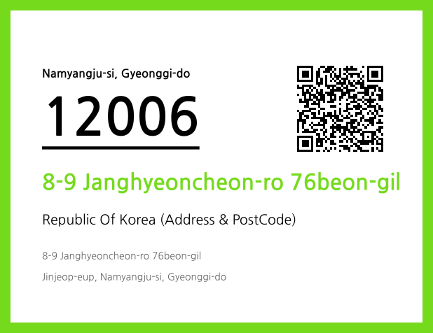 Address and Postal Code QR Code Image (CC BY 4.0)