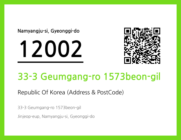 Address and Postal Code QR Code Image (CC BY 4.0)