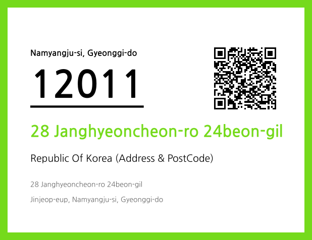 Address and Postal Code QR Code Image (CC BY 4.0)