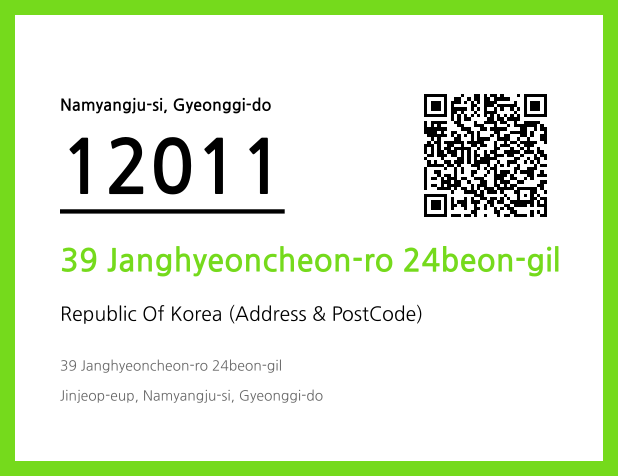 Address and Postal Code QR Code Image (CC BY 4.0)