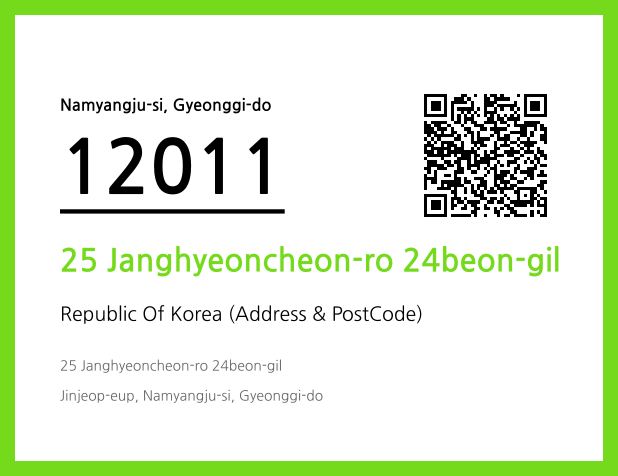Address and Postal Code QR Code Image (CC BY 4.0)