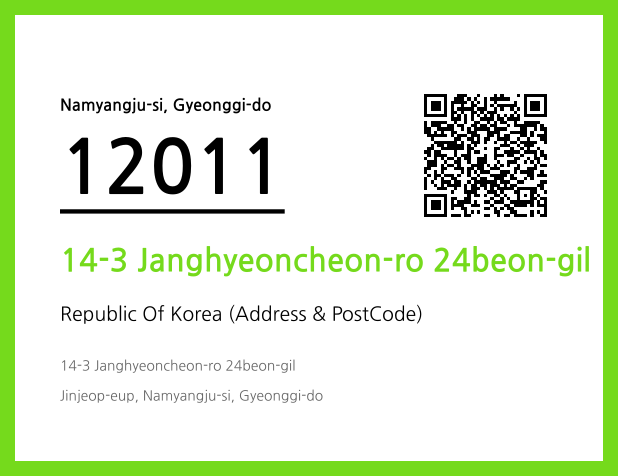 CC BY 4.0 Address and Postal Code QR Code Image (CC BY 4.0)