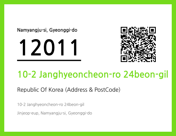 Address and Postal Code QR Code Image (CC BY 4.0)
