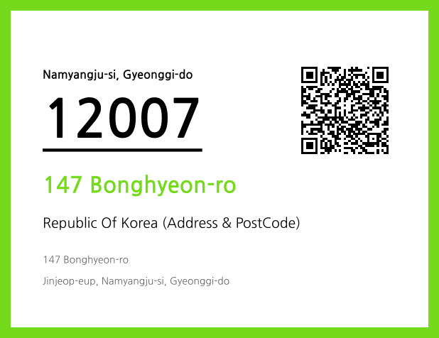 Address and Postal Code QR Code Image (CC BY 4.0)