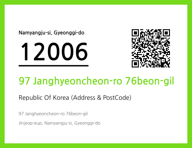 Address and Postal Code QR Code Image (CC BY 4.0)