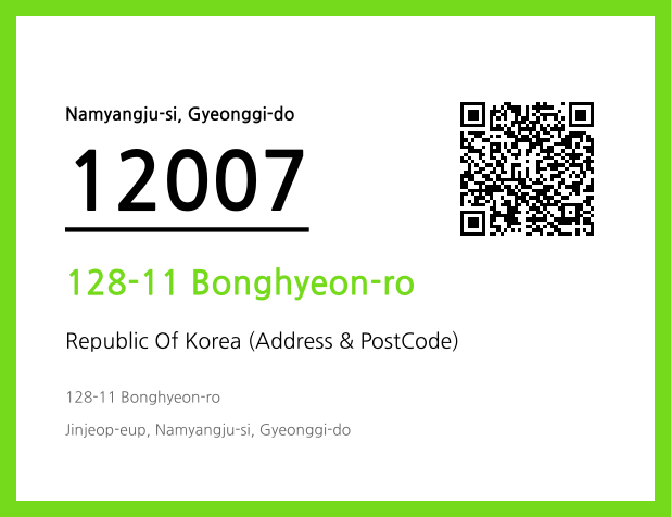 Address and Postal Code QR Code Image (CC BY 4.0)