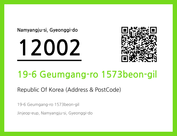 Address and Postal Code QR Code Image (CC BY 4.0)