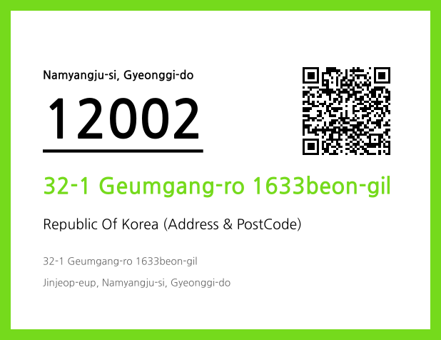 Address and Postal Code QR Code Image (CC BY 4.0)