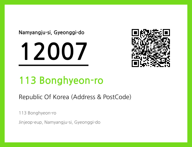 CC BY 4.0 Address and Postal Code QR Code Image (CC BY 4.0)