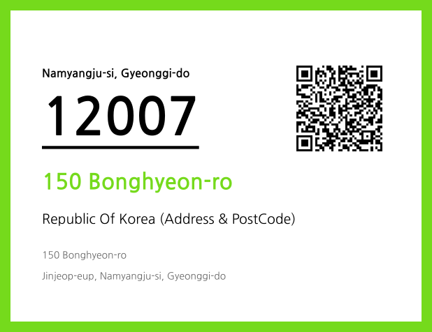CC BY 4.0 Address and Postal Code QR Code Image (CC BY 4.0)