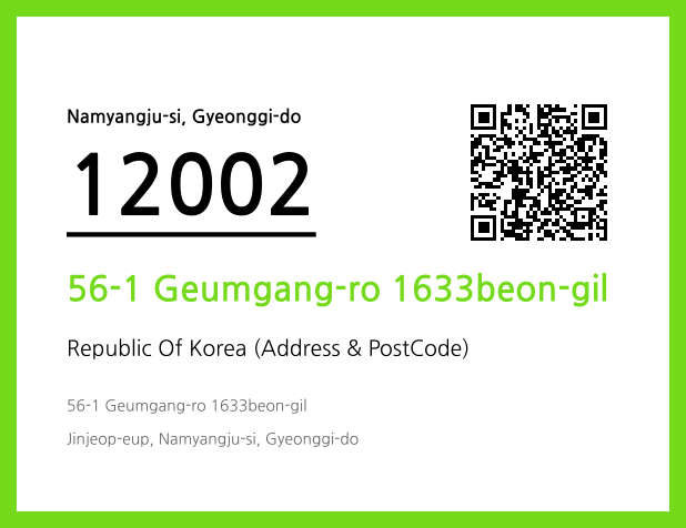 Address and Postal Code QR Code Image (CC BY 4.0)