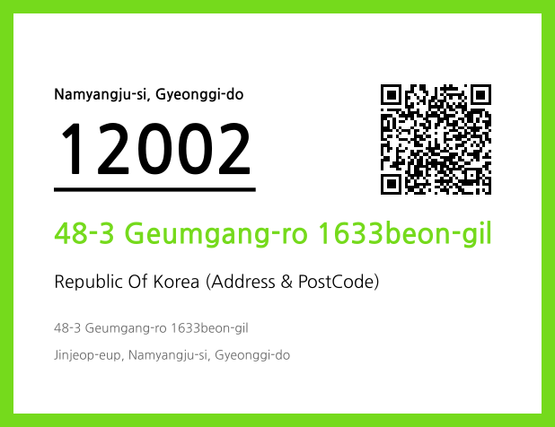 Address and Postal Code QR Code Image (CC BY 4.0)