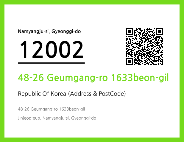 Address and Postal Code QR Code Image (CC BY 4.0)