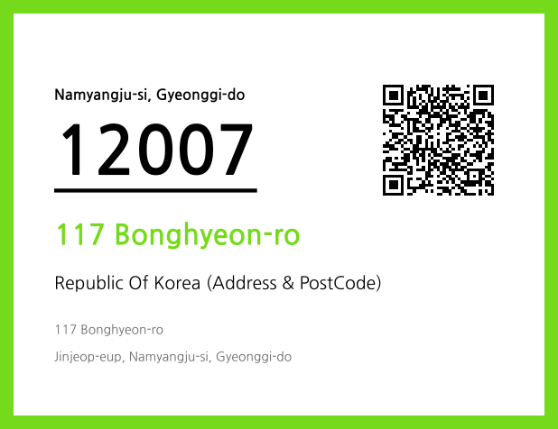 CC BY 4.0 Address and Postal Code QR Code Image (CC BY 4.0)