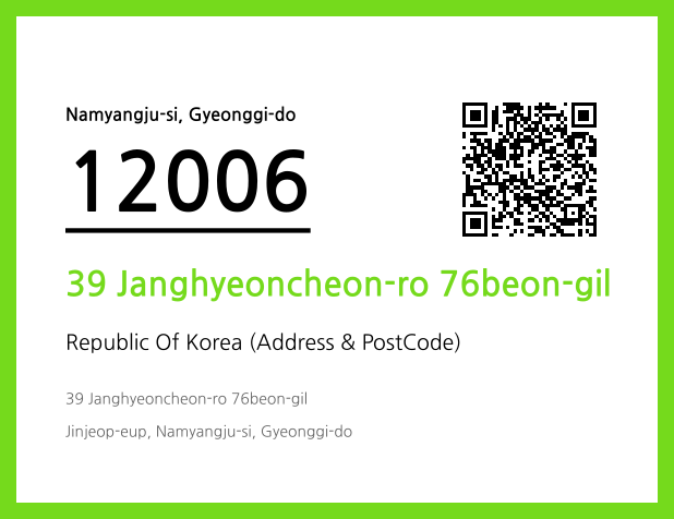 CC BY 4.0 Address and Postal Code QR Code Image (CC BY 4.0)