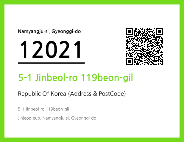 Address and Postal Code QR Code Image (CC BY 4.0)