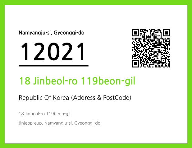 Address and Postal Code QR Code Image (CC BY 4.0)