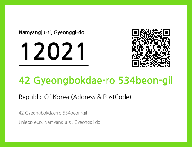 Address and Postal Code QR Code Image (CC BY 4.0)