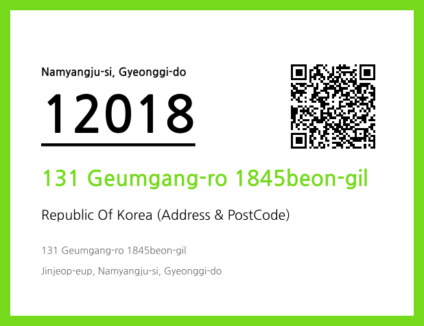 CC BY 4.0 Address and Postal Code QR Code Image (CC BY 4.0)