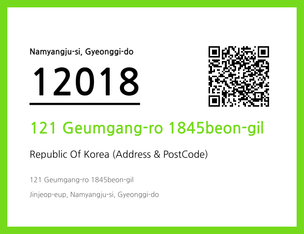 CC BY 4.0 Address and Postal Code QR Code Image (CC BY 4.0)