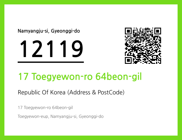Address and Postal Code QR Code Image (CC BY 4.0)