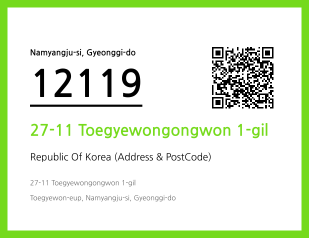 Address and Postal Code QR Code Image (CC BY 4.0)