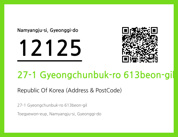 Address and Postal Code QR Code Image (CC BY 4.0)