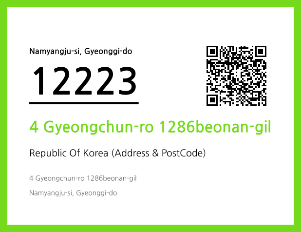Address and Postal Code QR Code Image (CC BY 4.0)