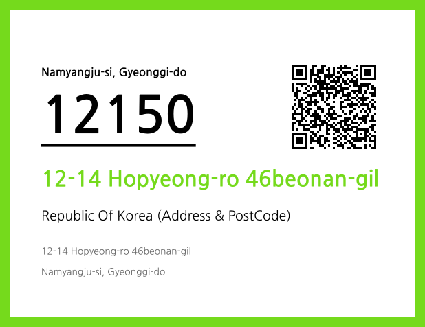 Address and Postal Code QR Code Image (CC BY 4.0)