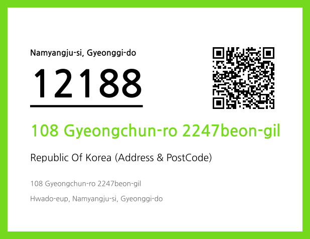 Address and Postal Code QR Code Image (CC BY 4.0)