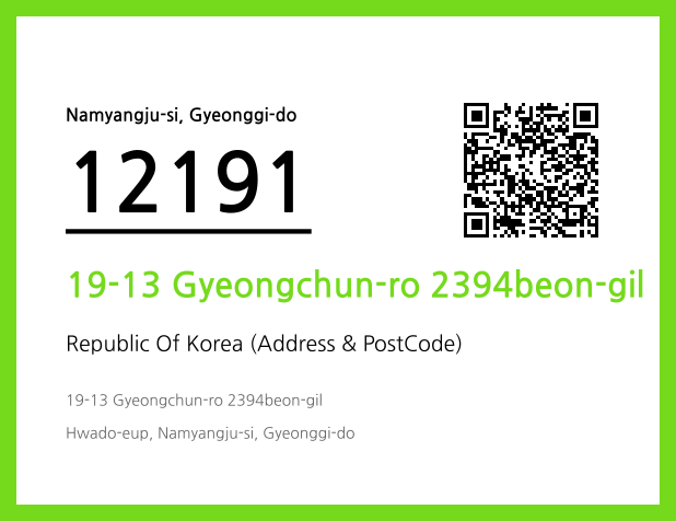 Address and Postal Code QR Code Image (CC BY 4.0)